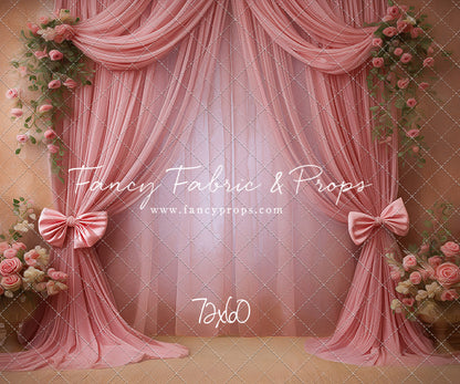 Rose Drapes - With Sweep Option