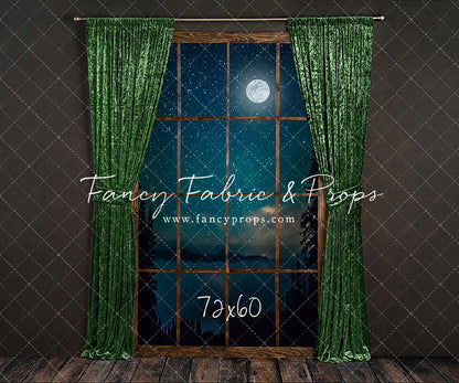 Serene Evergreen Moon