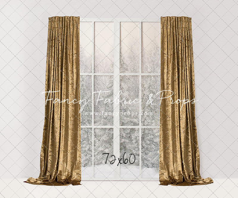 Simple Christmas Mantle Window