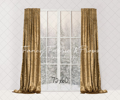 Simple Christmas Mantle Window