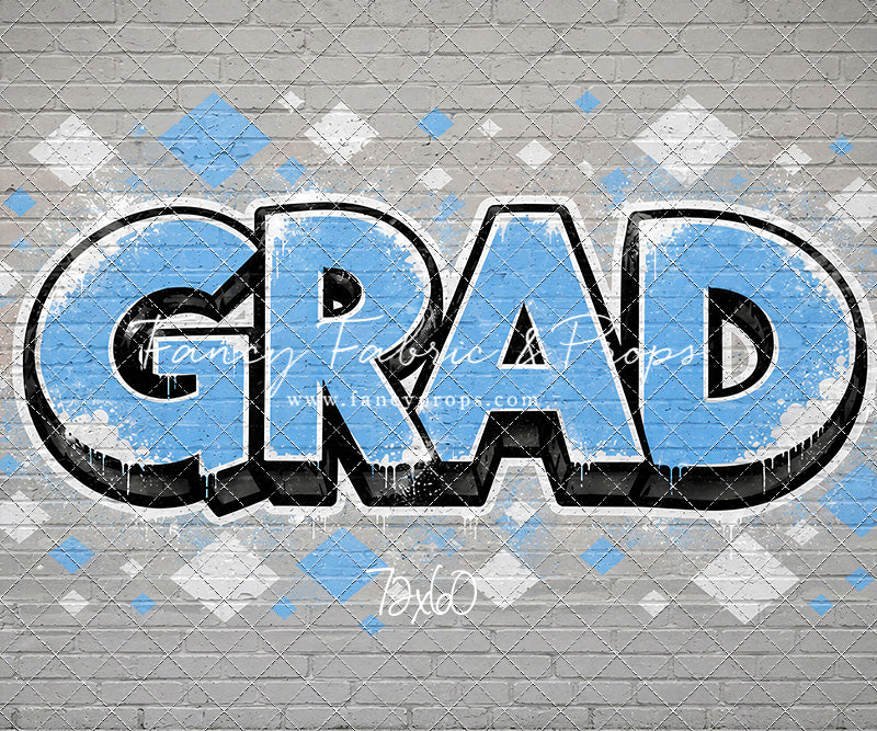 Sky & White Grad - With Sweep Option