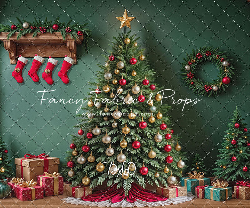 Stockings & Spruce - with Sweep Option