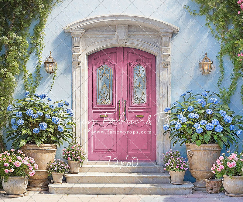 Summertime Patio - Pink Door - With Sweep Option