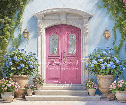 Summertime Patio - Pink Door - With Sweep Option