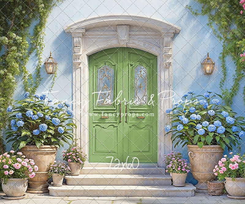 Summertime Patio - Green Door - With Sweep Option