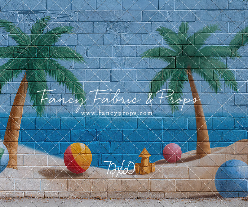 Sunny Shores Mural - With Sweep Option