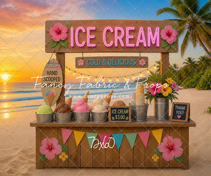 Sunset Ice Cream Stand - With Sweep Option