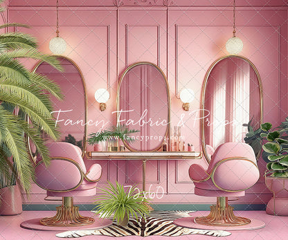 Teresa's Vanity - Pink Floor Option - With Sweep Option