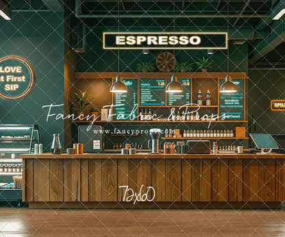 The Coffee Spot - Wood Floor Version - With Sweep Option