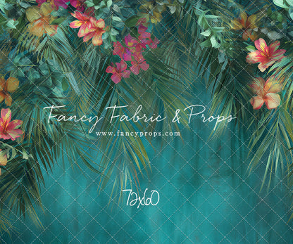 Tropical Teal Bloom - With Sweep Option