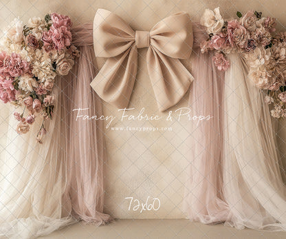 Velvet Blossom Bow Arch - With Sweep Option