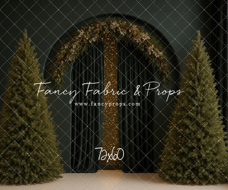 Velvet Christmas Arch - With Sweep Option