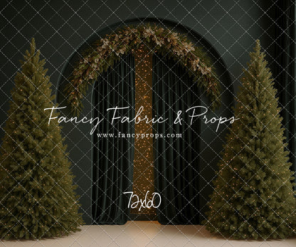 Velvet Christmas Arch - With Sweep Option