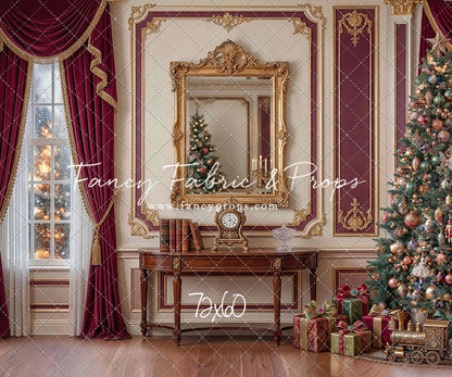 Velvet Holiday Reflection- with Sweep Option