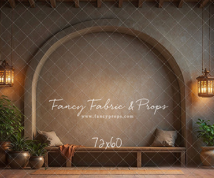 Warm Amber Archway - With Bench - With Sweep Option