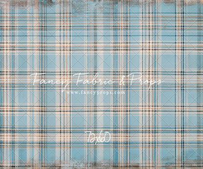 Winter Sky Gingham - With Sweep Option