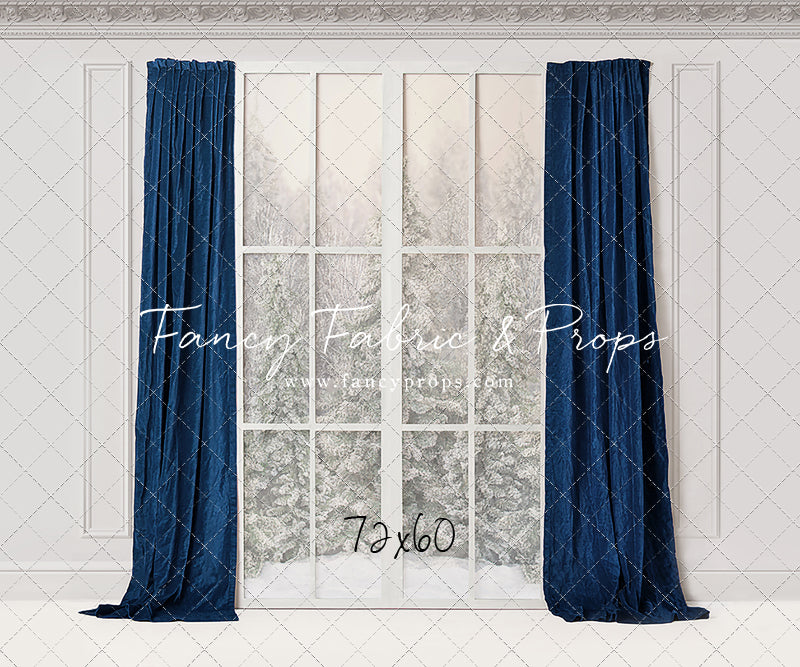 Winter Window Blue