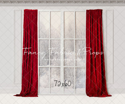 Winter Window Red