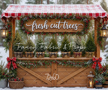 Winter Woods Tree Market - With Sweep Option