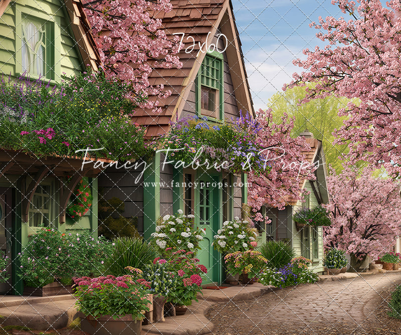 Blossoming Spring Country Road - With Sweep Option