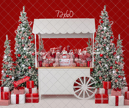 Candy Cane Sweets Cart