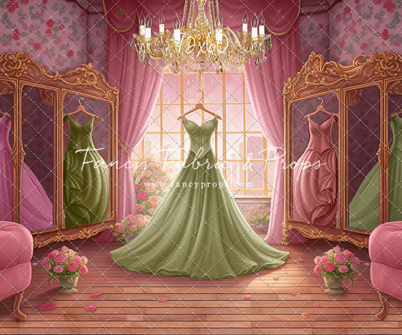 Dress Like A Princess - Green Dress - With Sweep Option