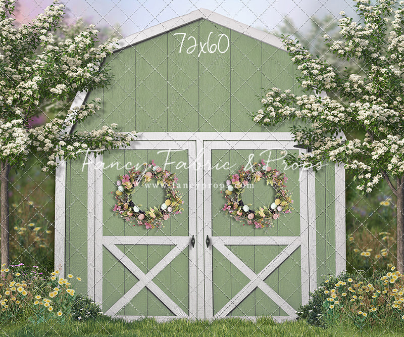 Easter Blossoms Barn - With Sweep Option