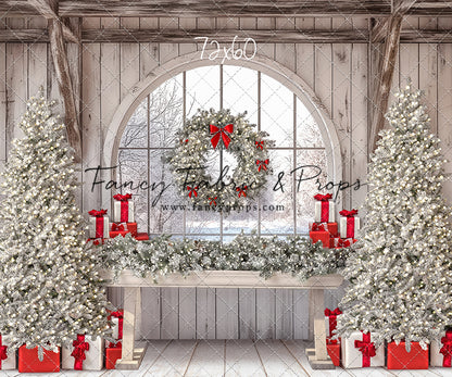 Farmhouse Christmas Winter View