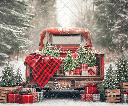 Festive Pickup Truck - with Sweep Option