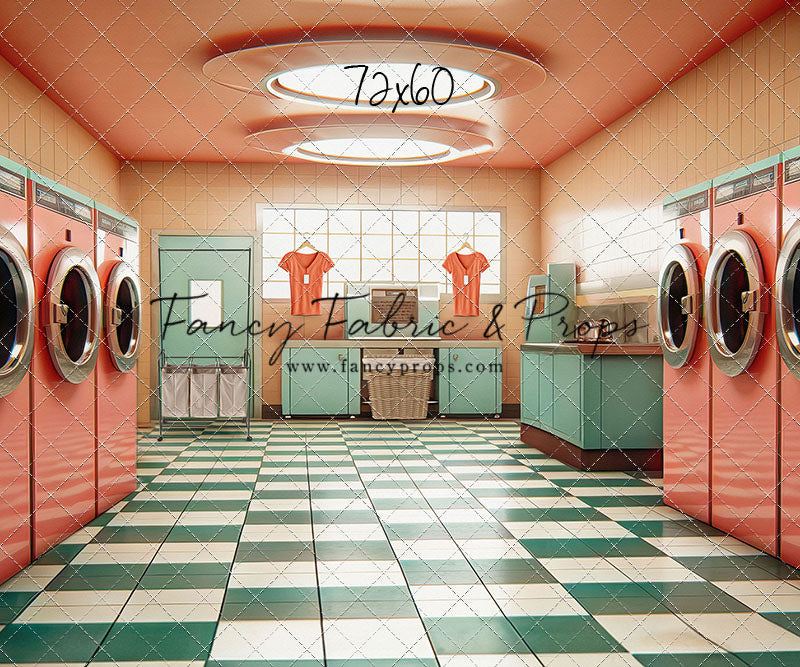 Laundry Day - Coral With Double Washers- With Sweep Option