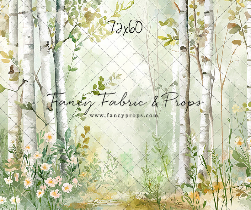 Painted Birch Forest - With Sweep Option