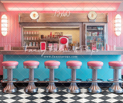 Rockin Retro Pastel Diner - With Sweep Option