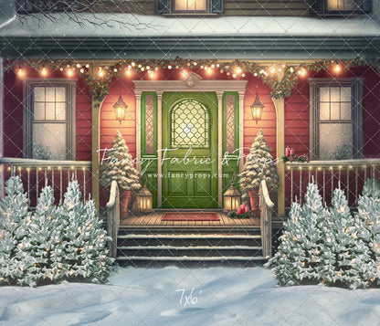 Merry Porch Greetings - Extra Lights - with Sweep Option