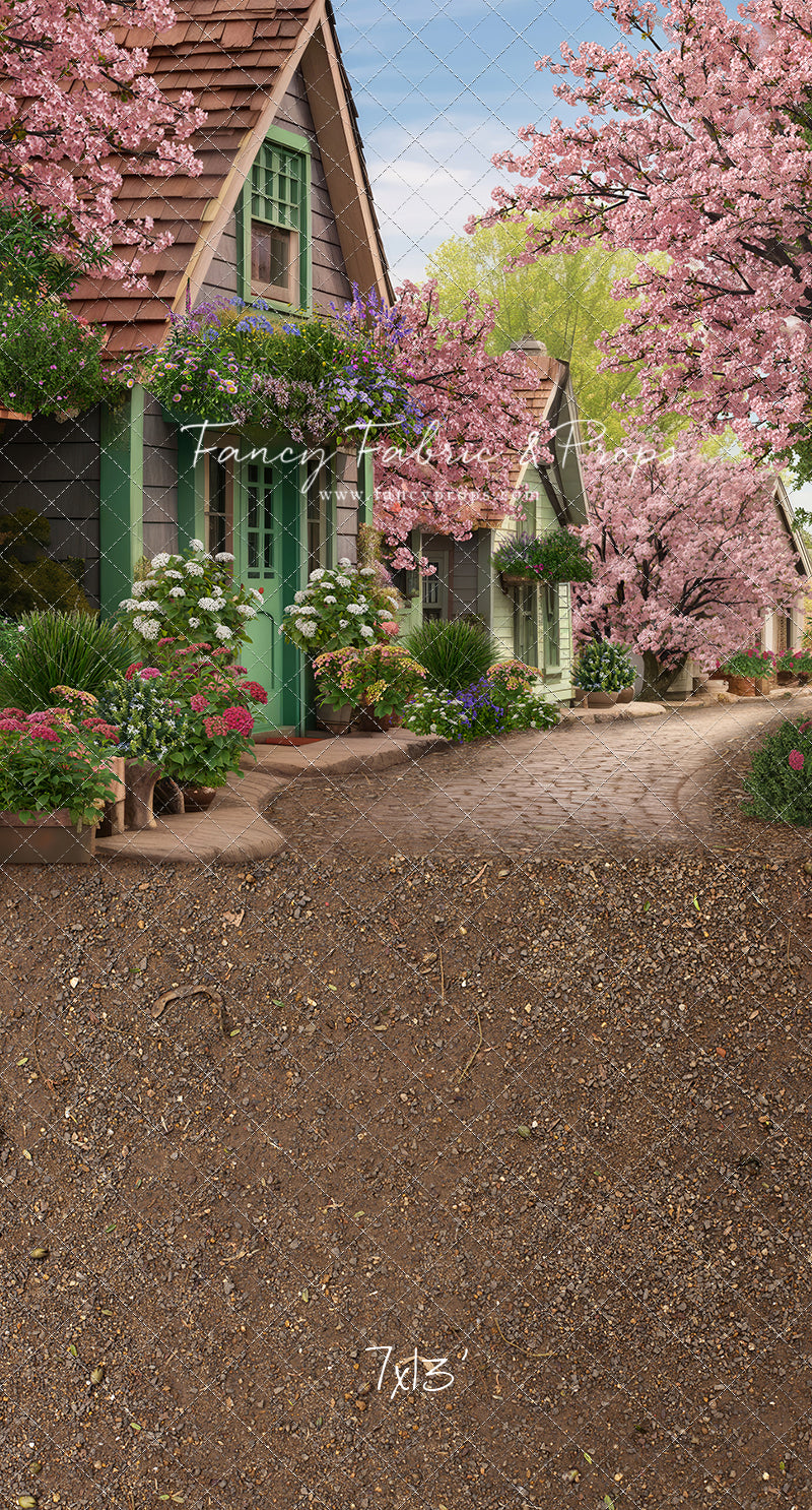 Blossoming Spring Country Road - With Sweep Option
