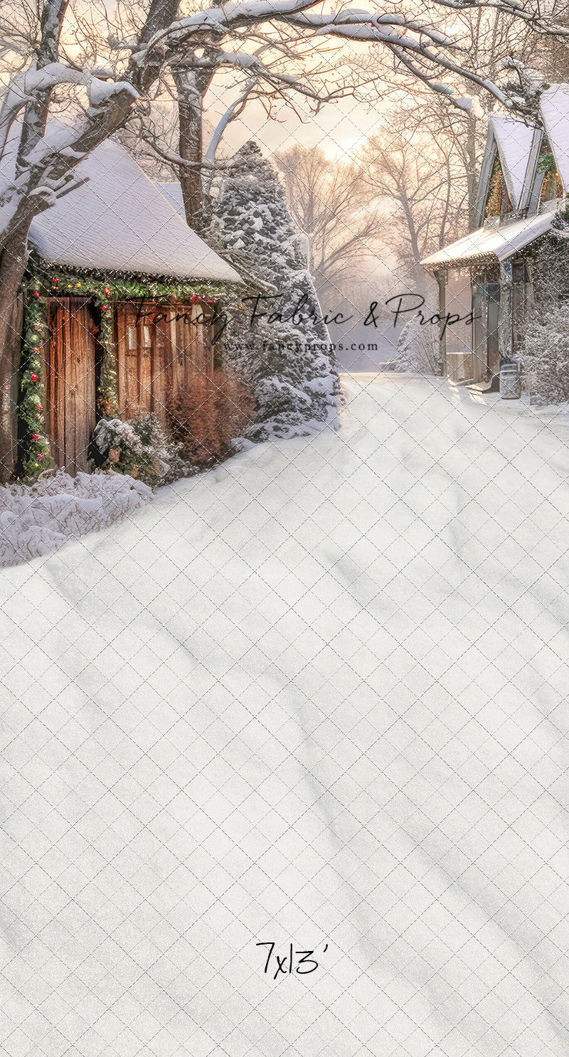 Country Christmas Store Street - with Sweep Option