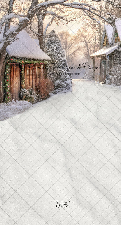 Country Christmas Store Street - with Sweep Option