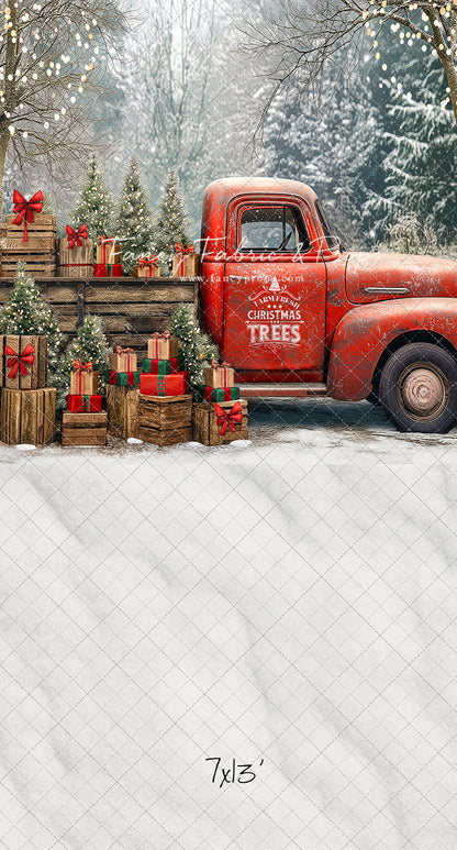 Country Christmas Tree Farm Truck - with Sweep Option