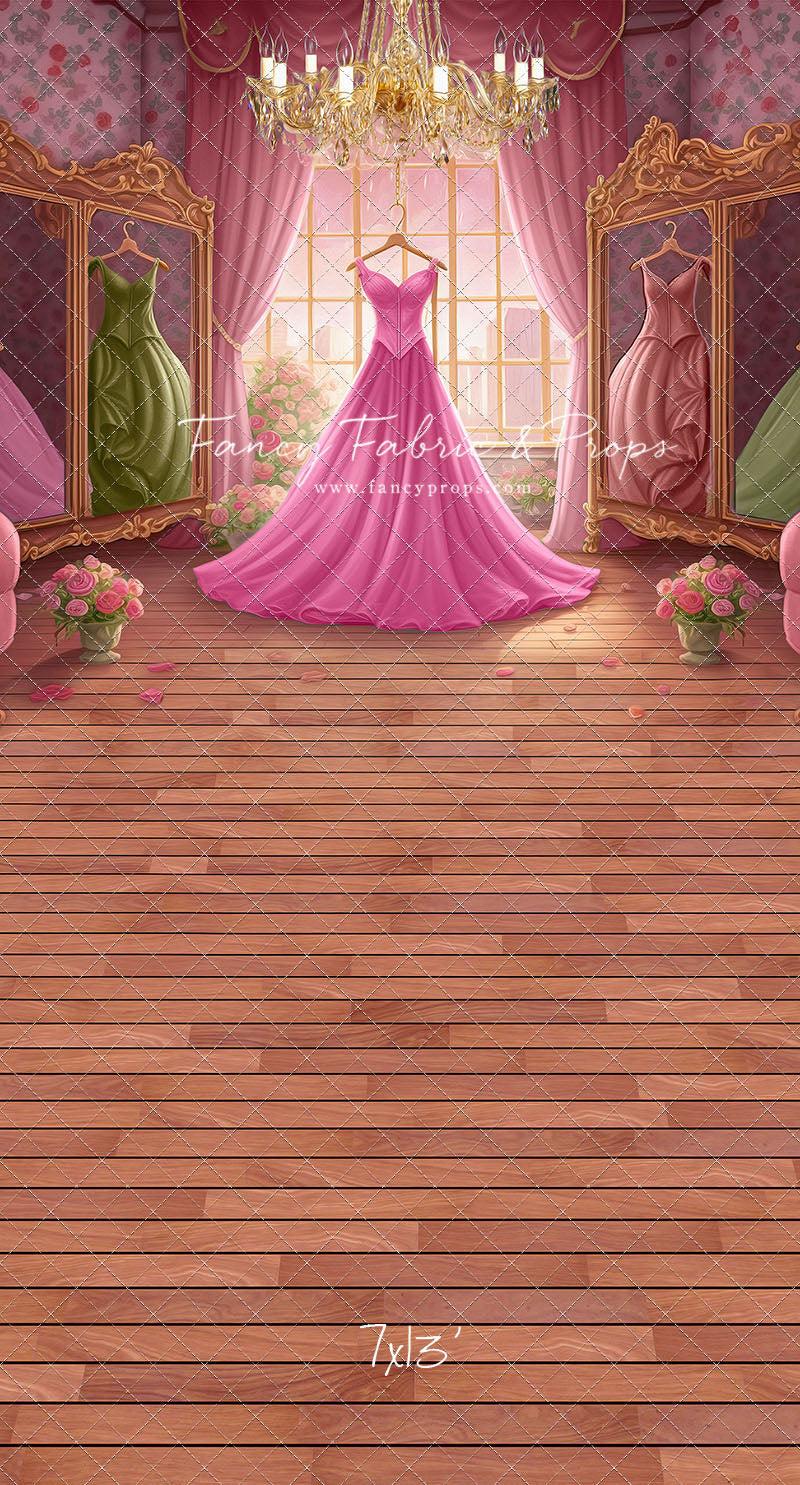 Dress Like A Princess - Pink Dress/Pink Curtains - With Sweep Option