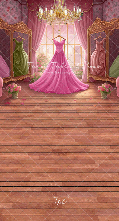 Dress Like A Princess - Pink Dress/Pink Curtains - With Sweep Option
