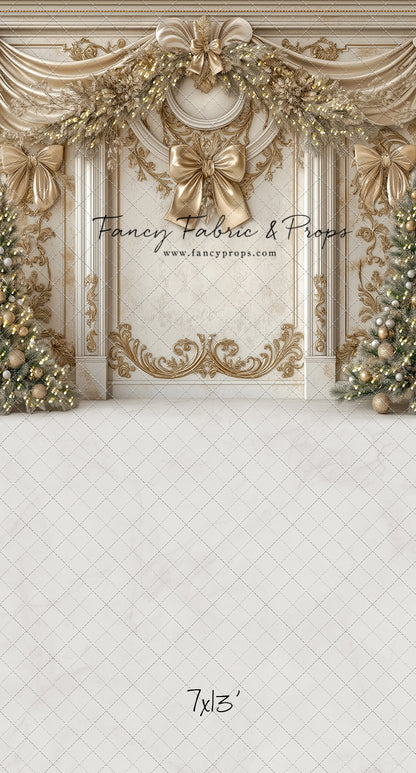 Fancy Gold Bow Wall - with Sweep Option
