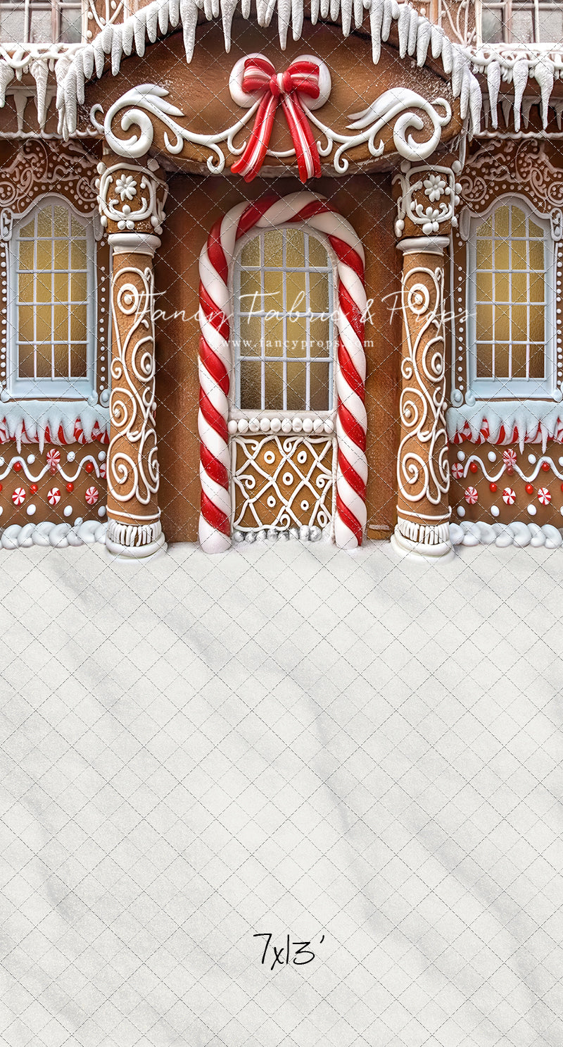 Fancy Peppermint Gingerbread House - With Sweep Option