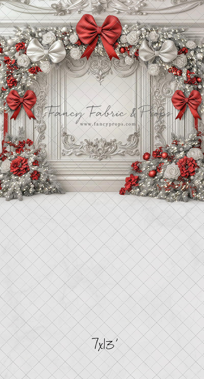 Fancy Red & White Wall - with Sweep Option