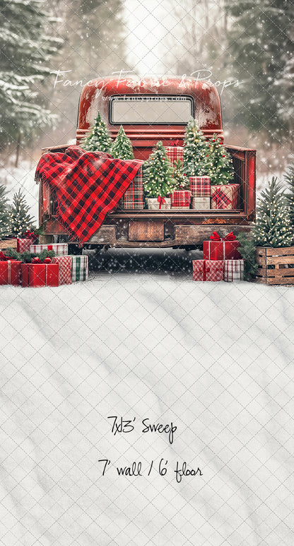Festive Pickup Truck - with Sweep Option