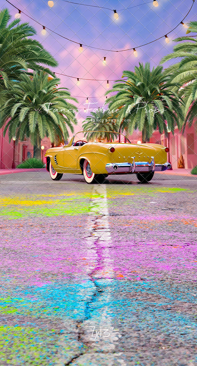 Malibu Shopping Center - Yellow Car - With Sweep Option