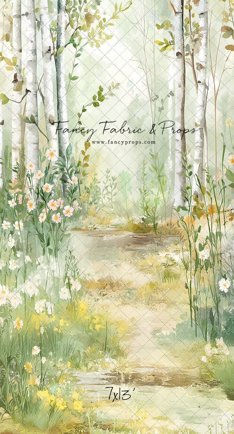 Painted Birch Forest - With Sweep Option