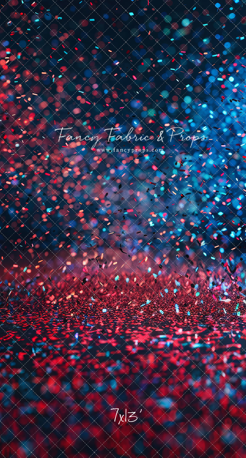 Red & Blue Stage Confetti - Sweep Sizes Only