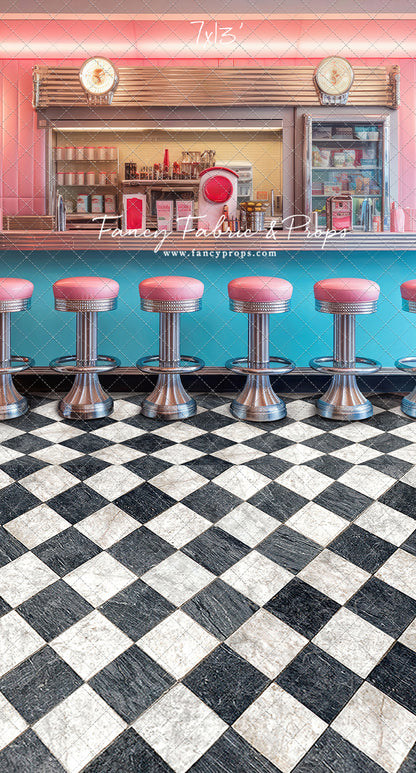 Rockin Retro Pastel Diner - With Sweep Option