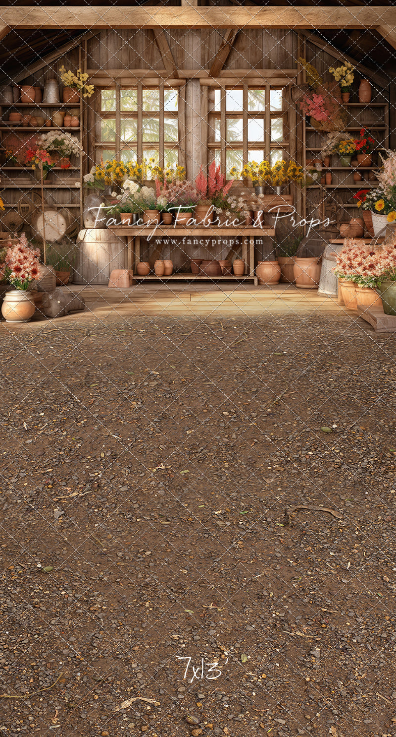 Rustic Greenhouse Blooms - With Sweep Option