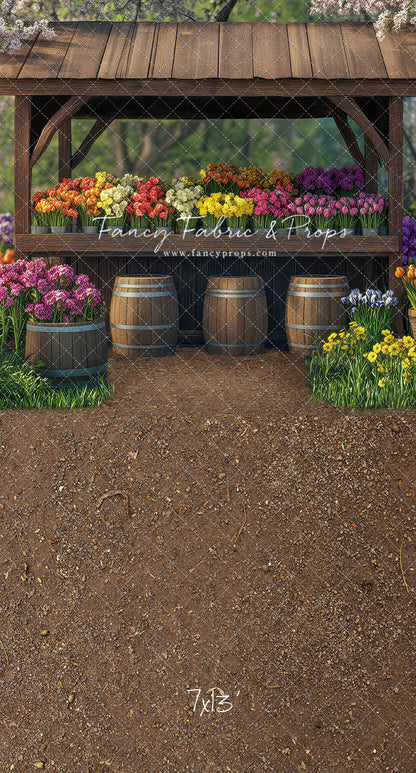 Rustic Spring Flower Stand - With Sweep Option