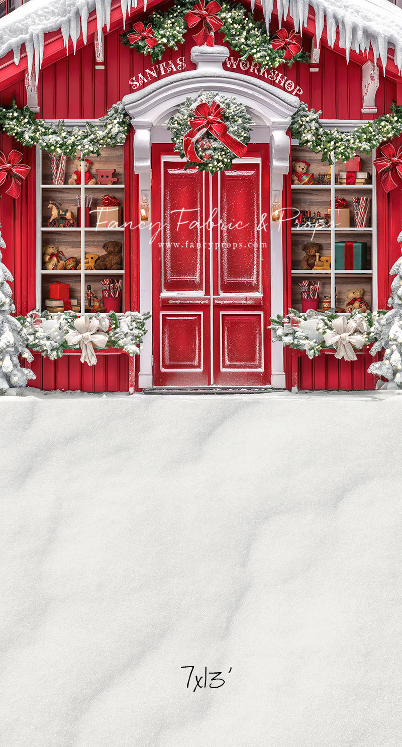 Santa's North Pole Village Workshop - With Sweep Option